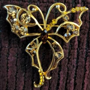 Butterfly broach with gems